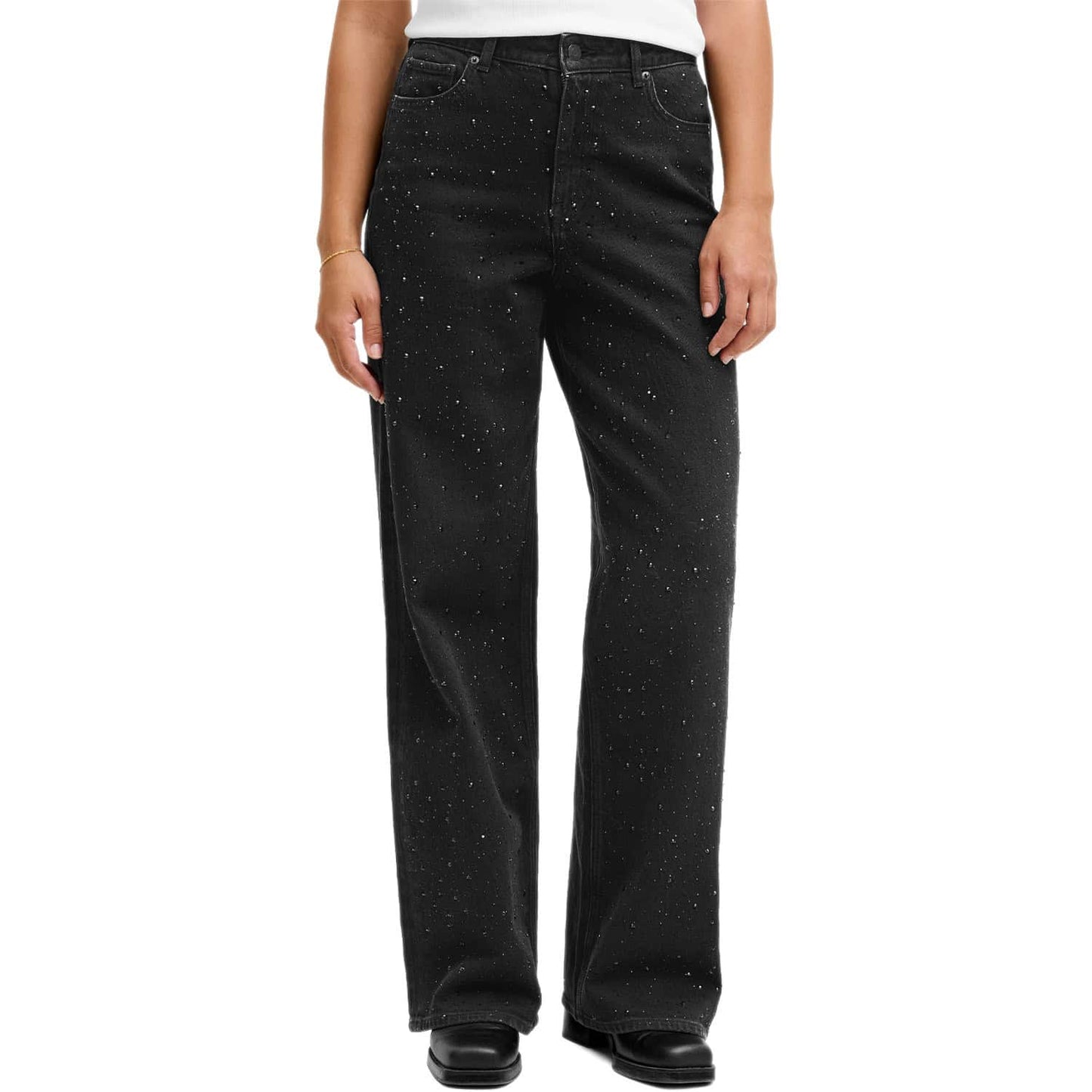Jeans Palazzo Strass Brillantini TOKYO-WIDE 296 Donna JJXX