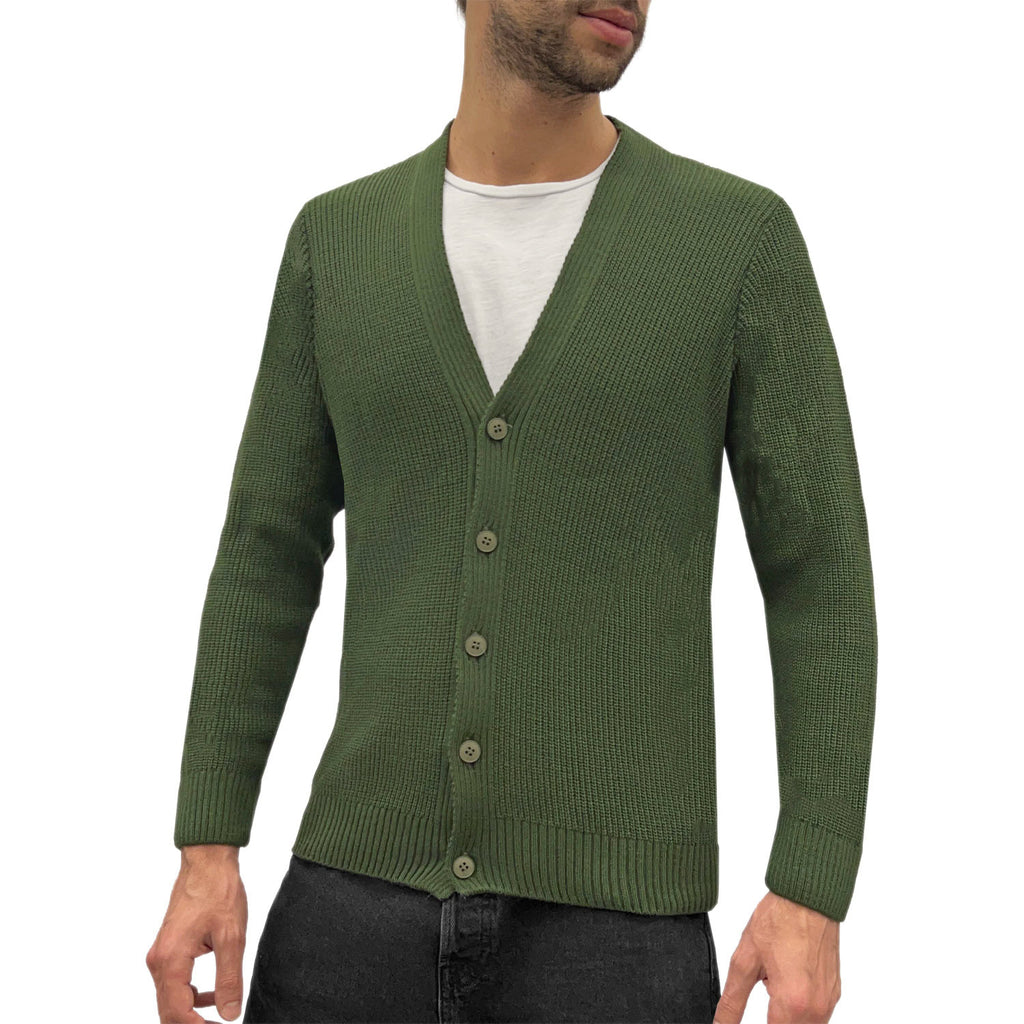 Cardigan Bottoni Misto Lana MA427 Uomo SQUAD2