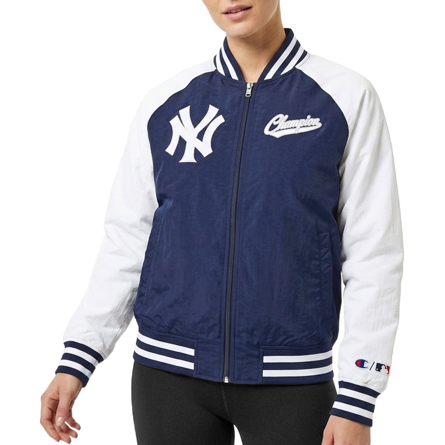 Giubbino Bomber Manica Contrasto 116378 Donna CHAMPION