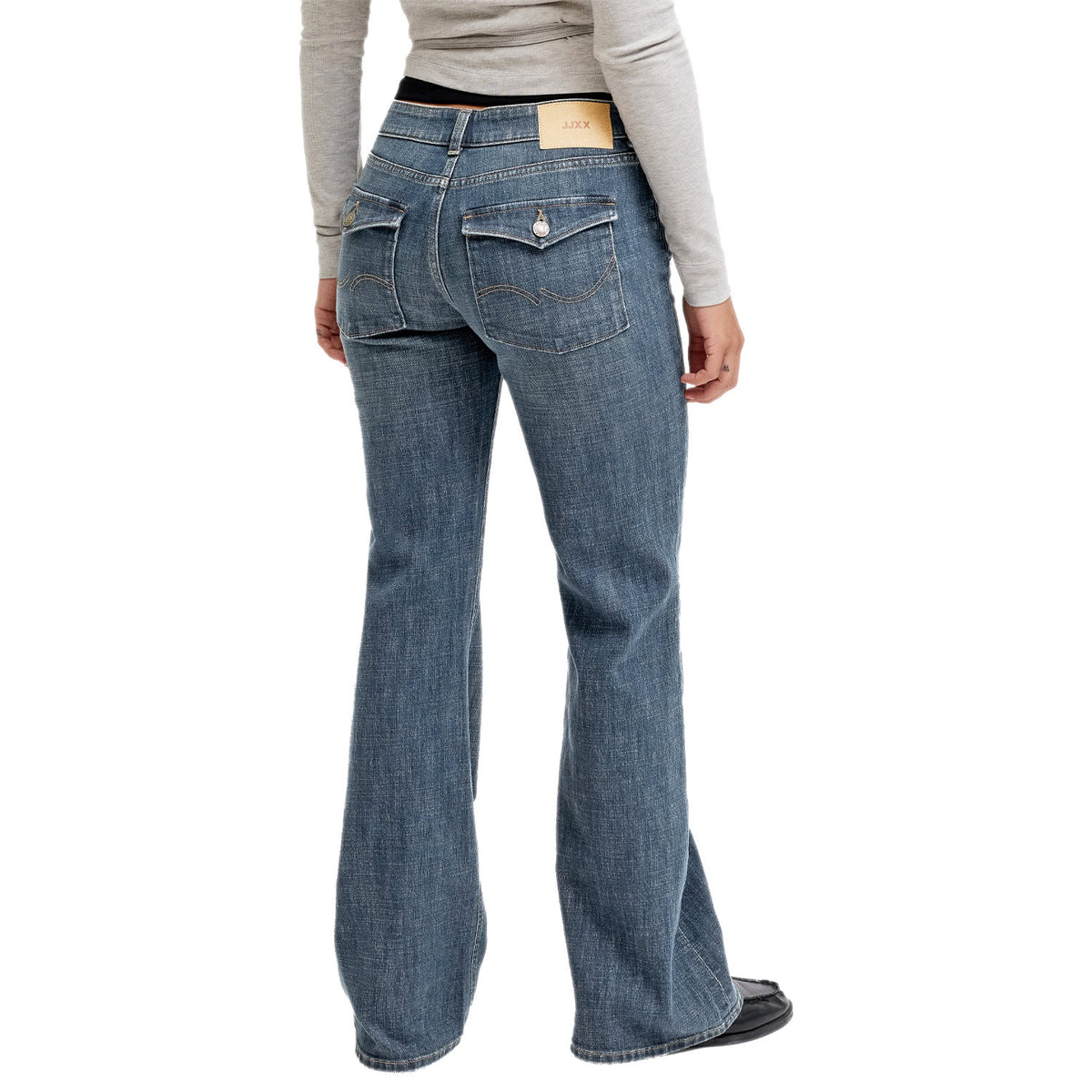 Jeans Zampa Vita Bassa Elasticizzato TEXAS-FLARED Donna JJXX