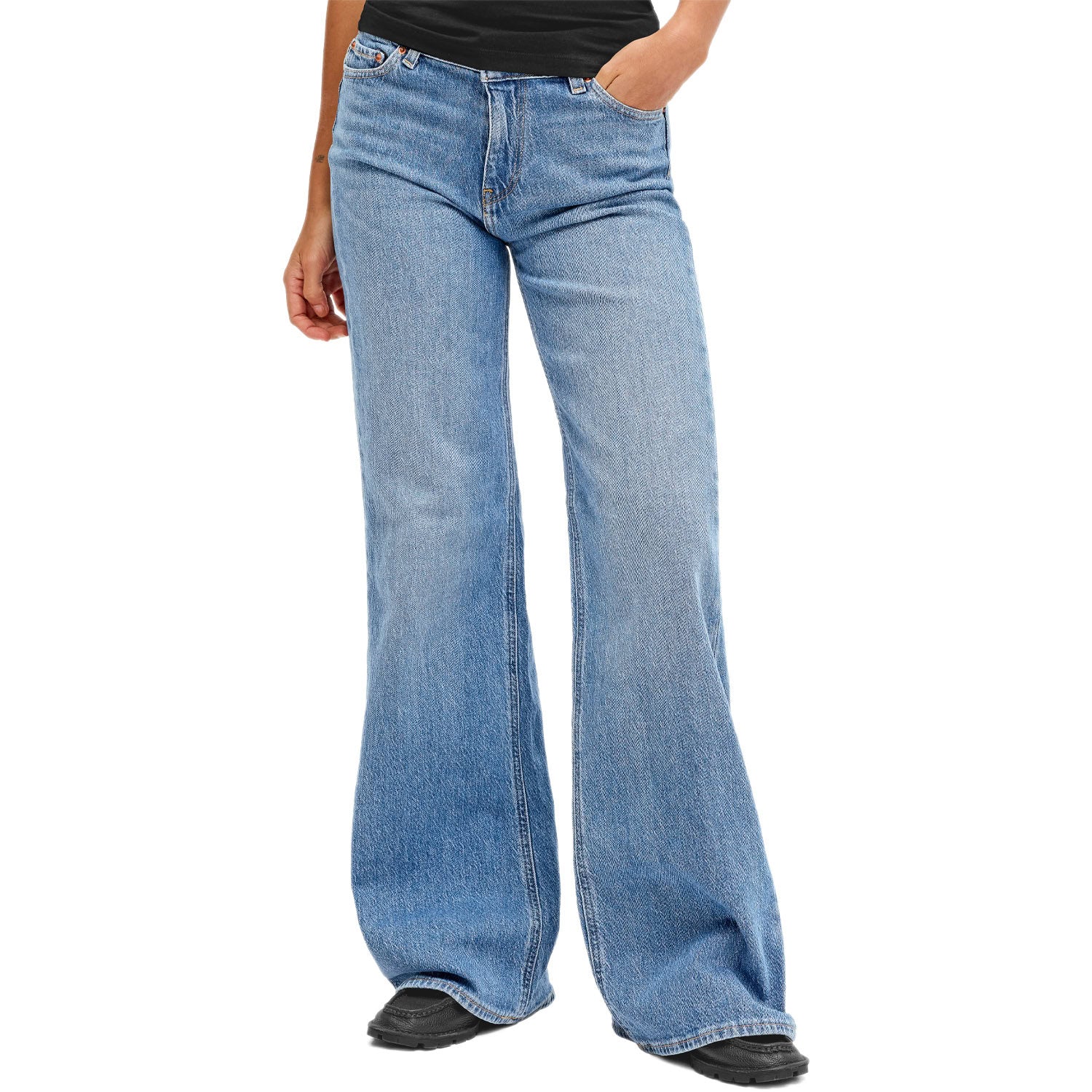 Jeans Flared Fit Elasticizzato ROME-FLARED 9189 Donna JJXX