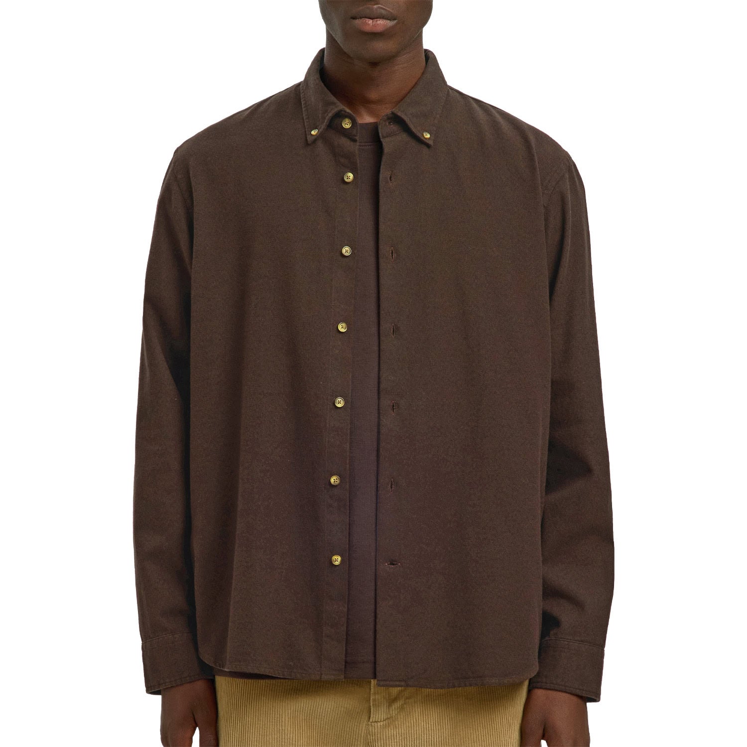 Camicia Flanella Tinta Unita REG-NOAH Uomo SELECTED