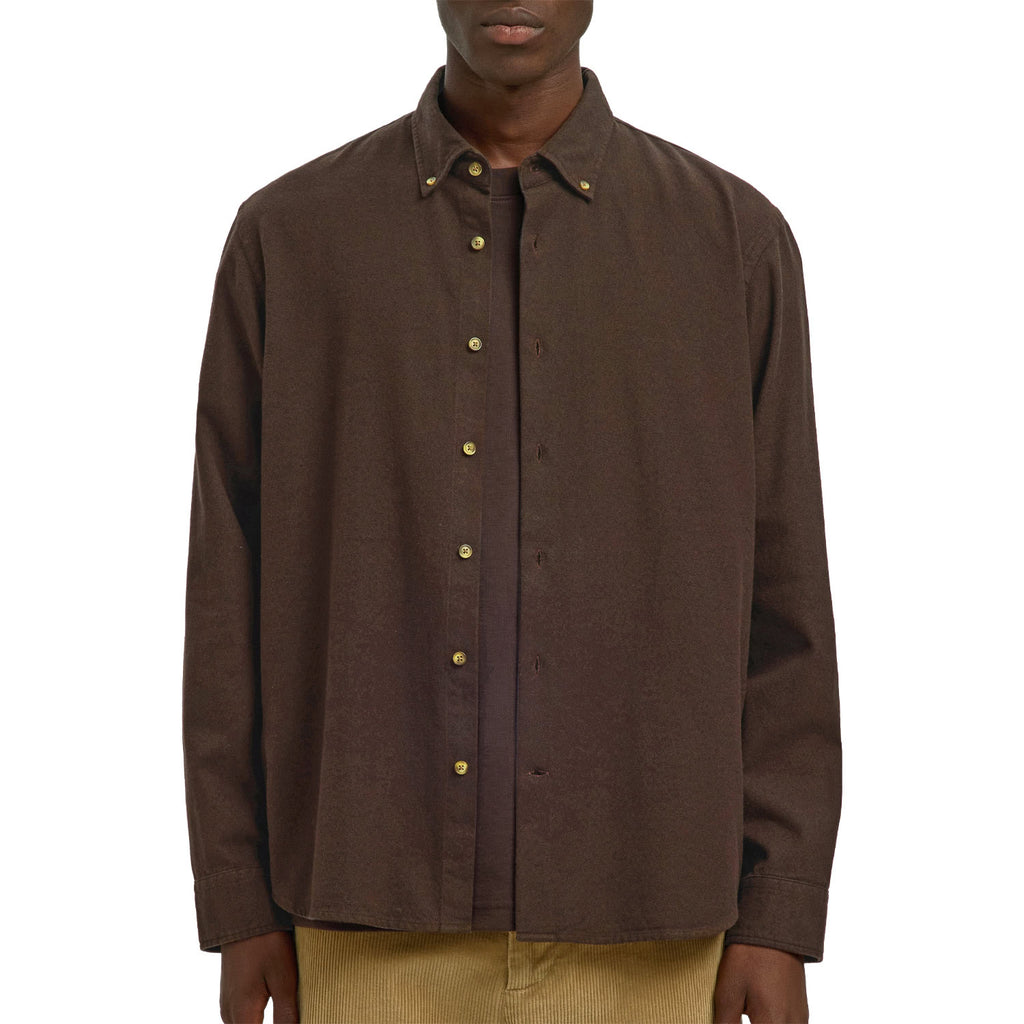 Camicia Flanella Tinta Unita REG-NOAH Uomo SELECTED