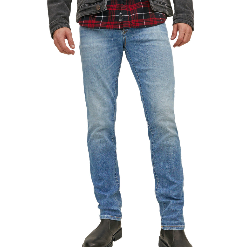 Jeans Slim Straigh Fit Elasticizzato TIM-DAVIS 074 Uomo JACKJONES