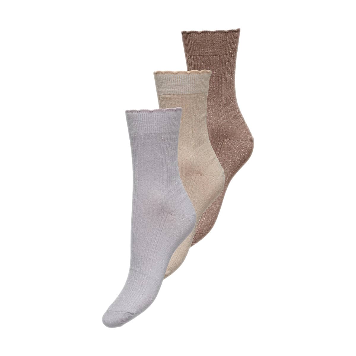 Calza Media Lurex 3 Paia RITA Donna ONLY