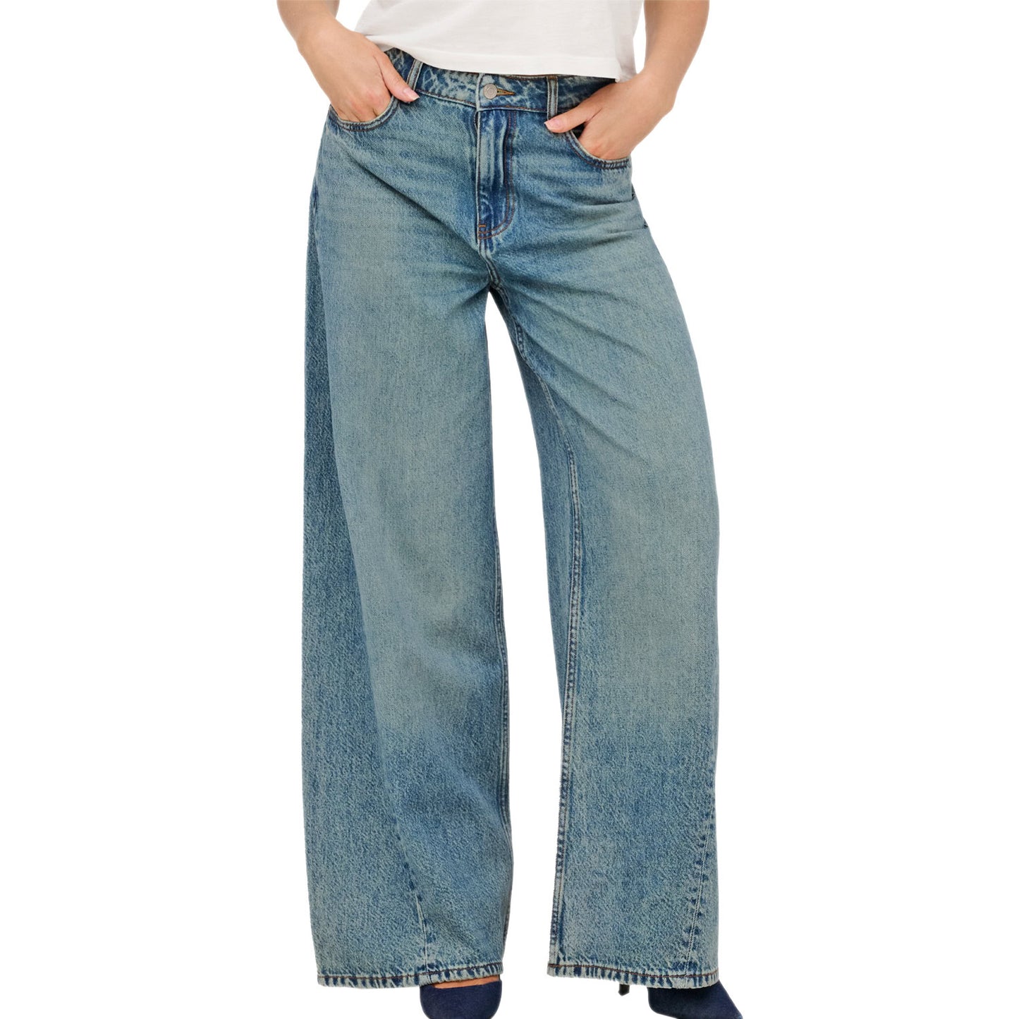Jeans Palazzo Cucitura Diagonale CARINA-WIDE Donna JDY