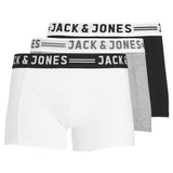 Mutande Boxer 3 Pack Big Logo SENSE-TRUNK Uomo JACKJONES