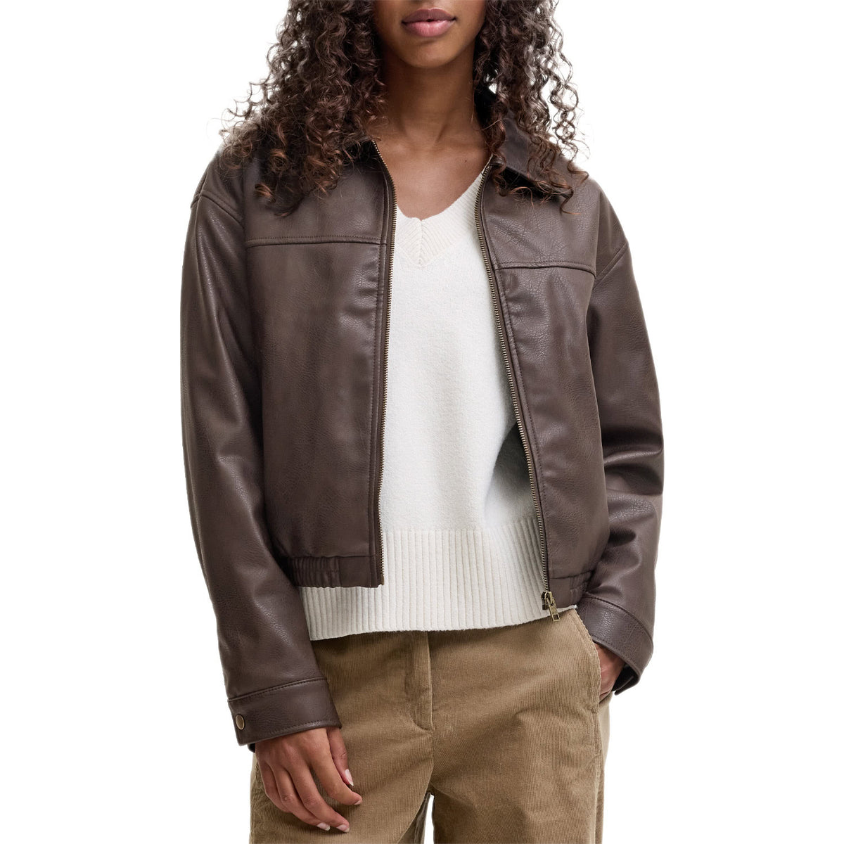 Giubbino Ecopelle Collo Camicia MICA-JACKET Donna JJXX