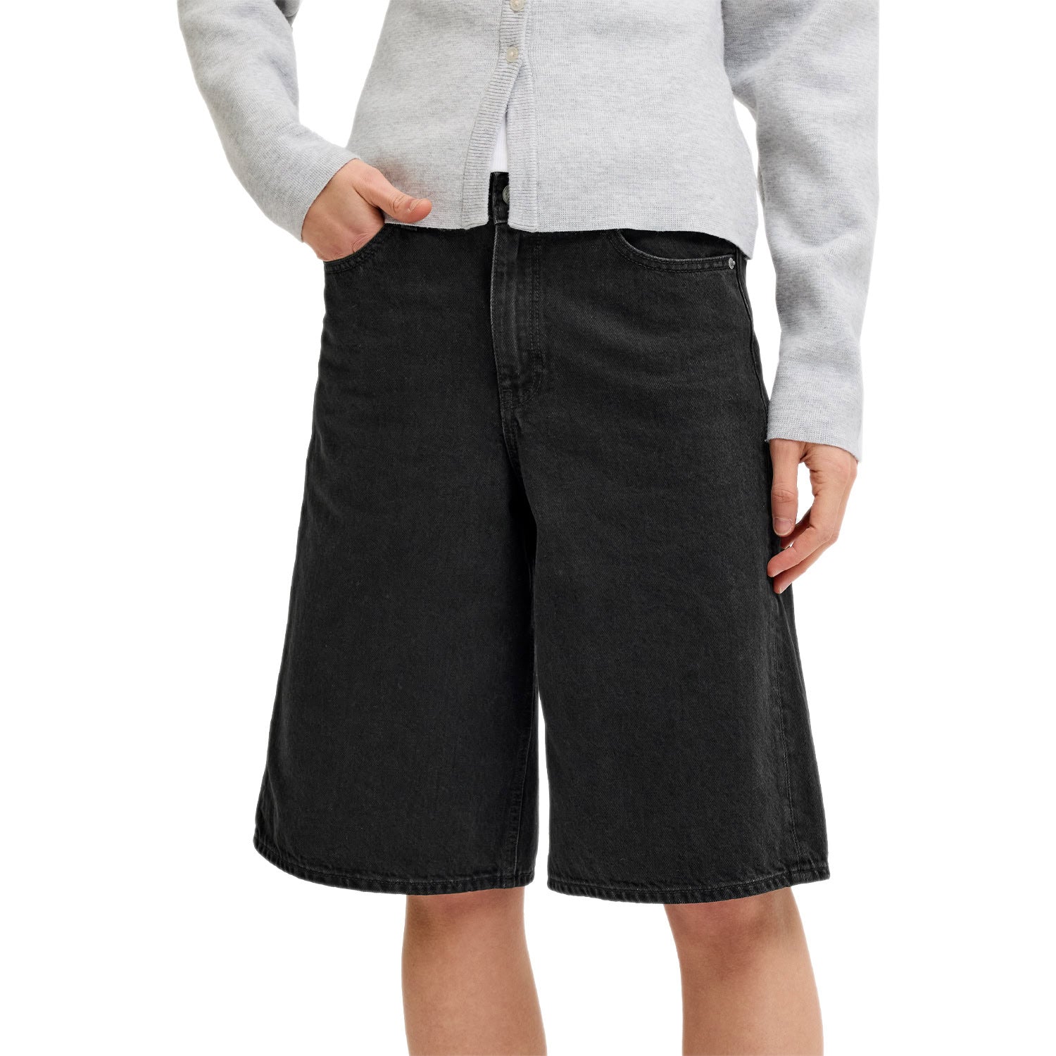 Bermuda Denim Wide Fit TOKYO-SHORT Donna JJXX