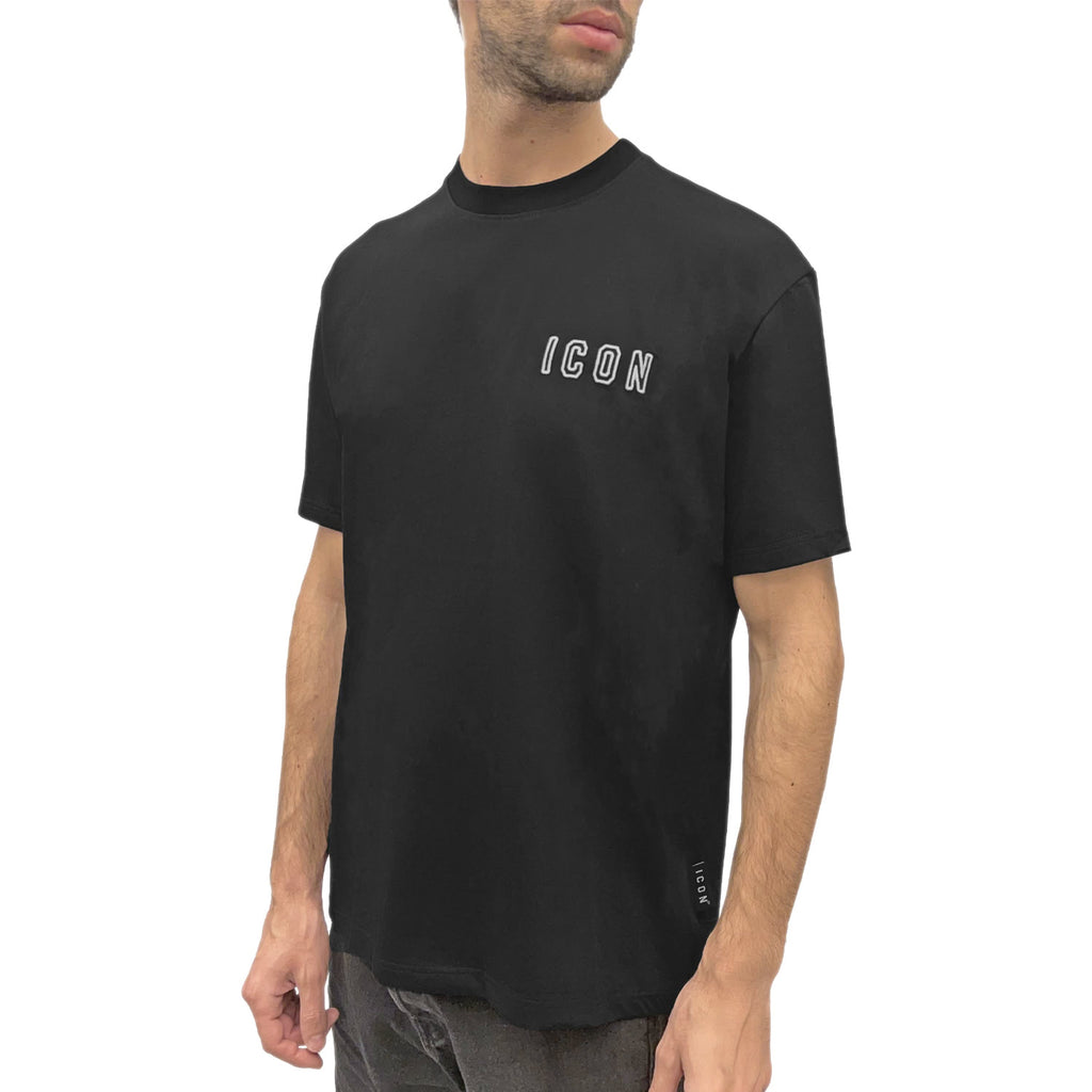 T-Shirt Mini Logo Ricamo 6T013 Uomo ICON