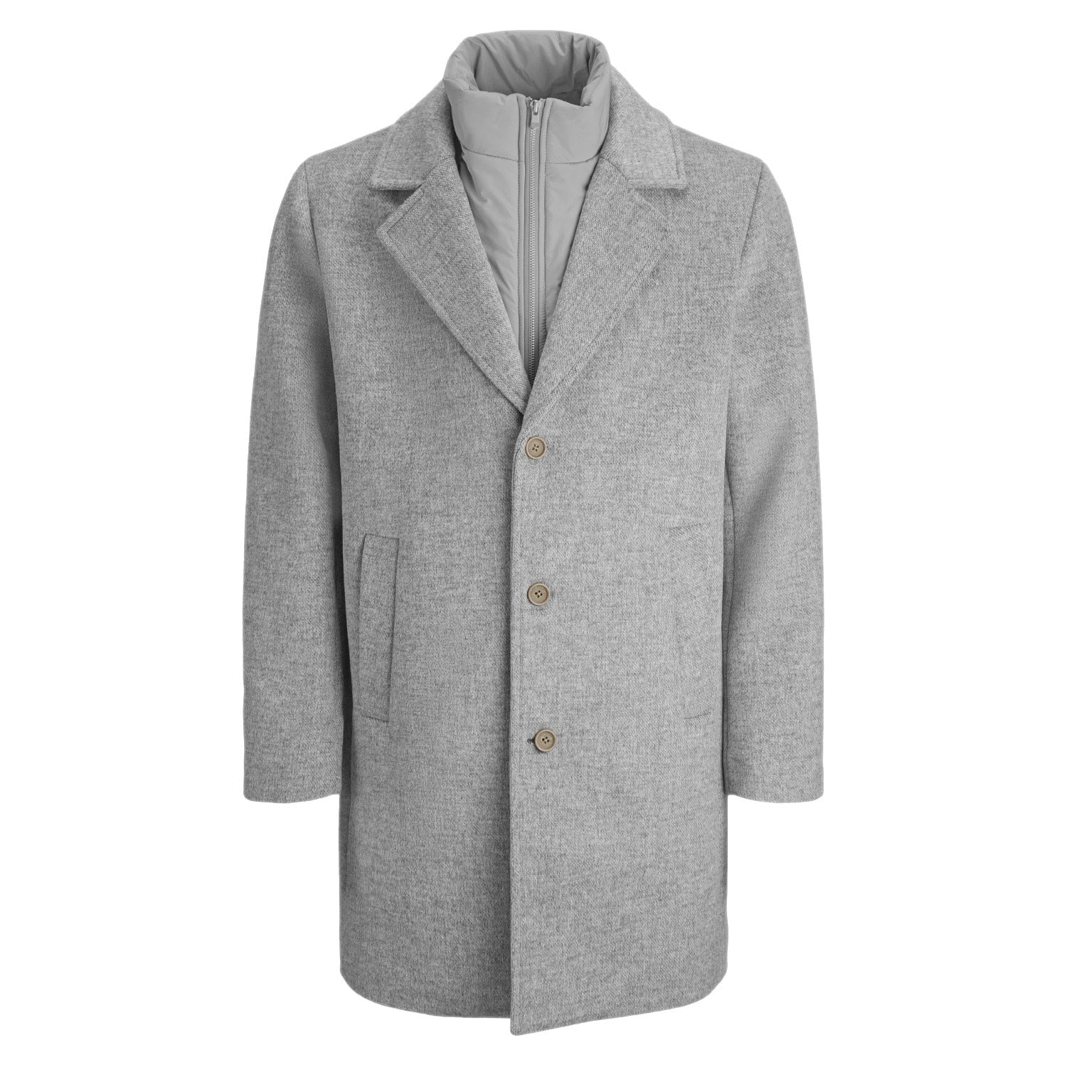 Cappotto Panno Rever Misto Lana STANFORD-OVERCOAT Uomo JACKJONES