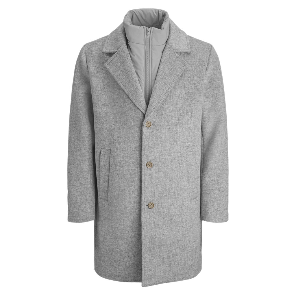 Cappotto Panno Rever Misto Lana STANFORD-OVERCOAT Uomo JACKJONES