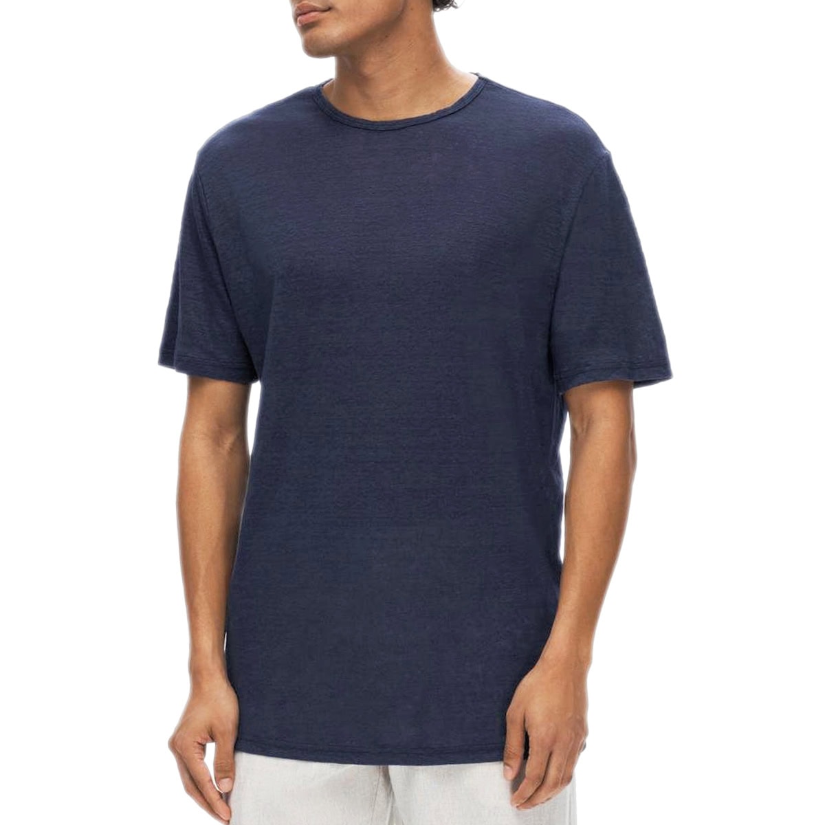 T-Shirt Girocollo Puro Lino BET-TEE Uomo SELECTED