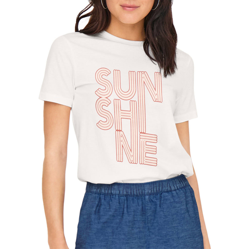 T-Shirt Maxi Stampa Puro Cotone MICHIGAN Donna JDY