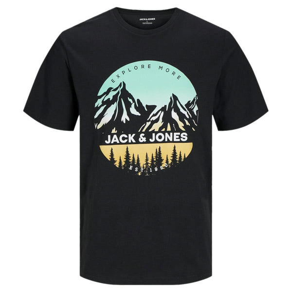 T-Shirt Stampa Montagne PEAK Uomo JACKJONES