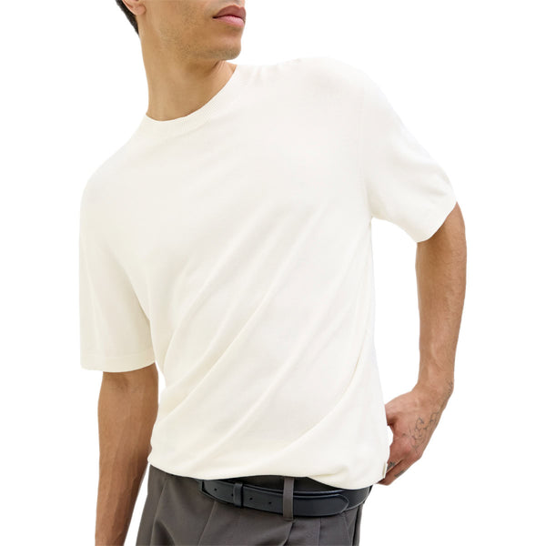 T-Shirt in Maglia Misto Viscosa WILLIAM Uomo JACKJONES