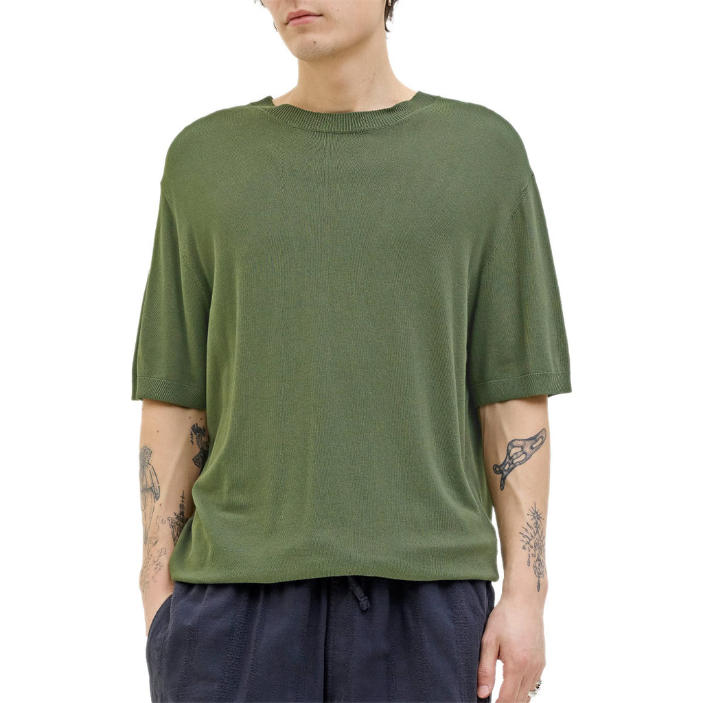 T-Shirt in Maglia Misto Viscosa WILLIAM Uomo JACKJONES