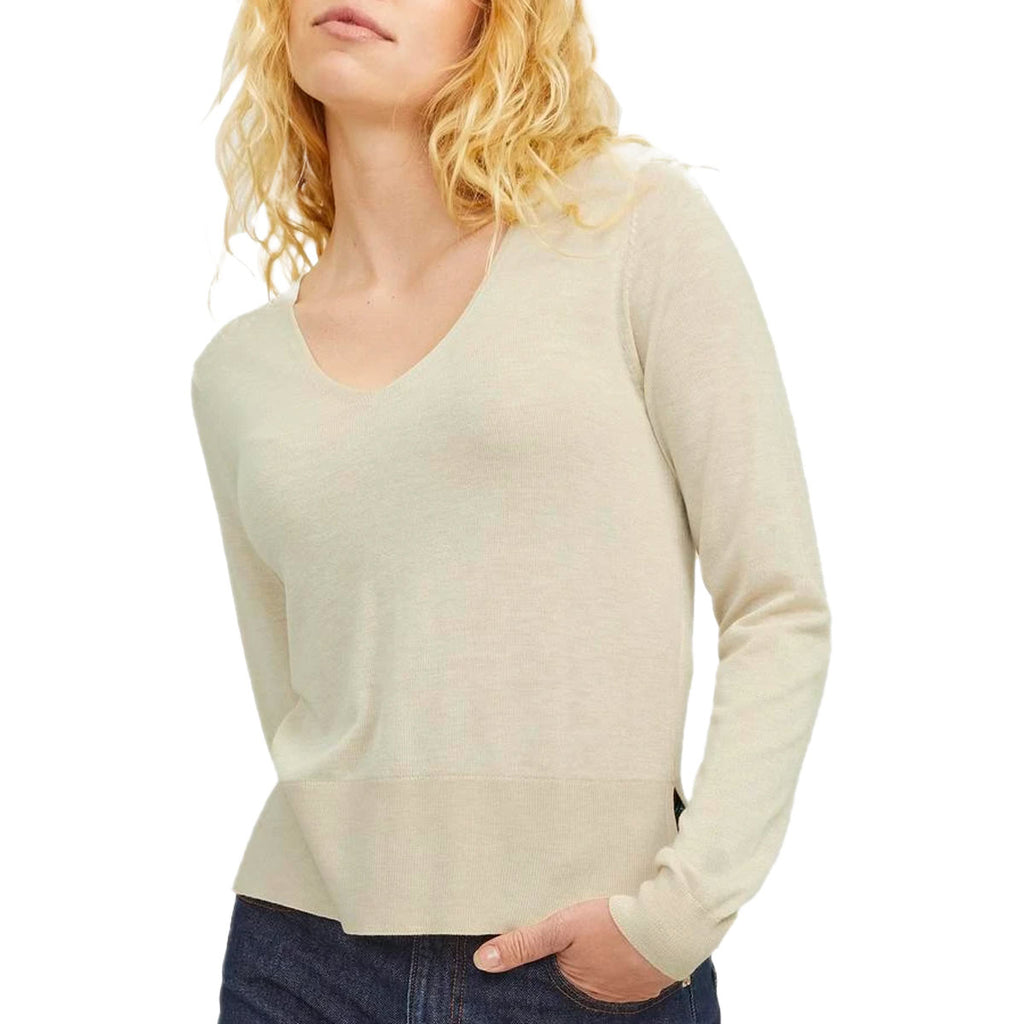 Maglia Scollo V Crop Misto Viscosa ATHENA Donna JJXX