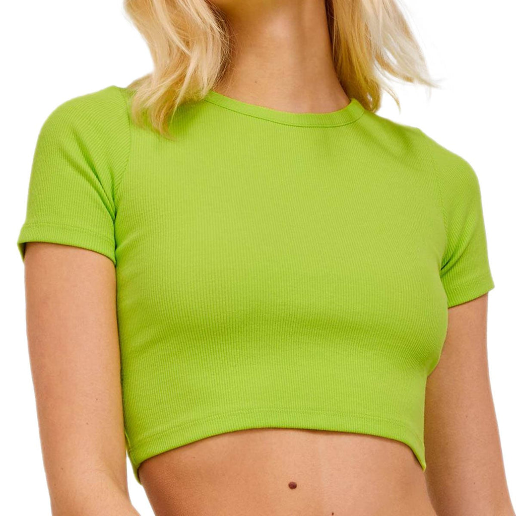 T-Shirt Slim Crop Costine FLORIE Donna JJXX