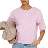 T-Shirt Ricamata CALLY-LIFE Donna JDY