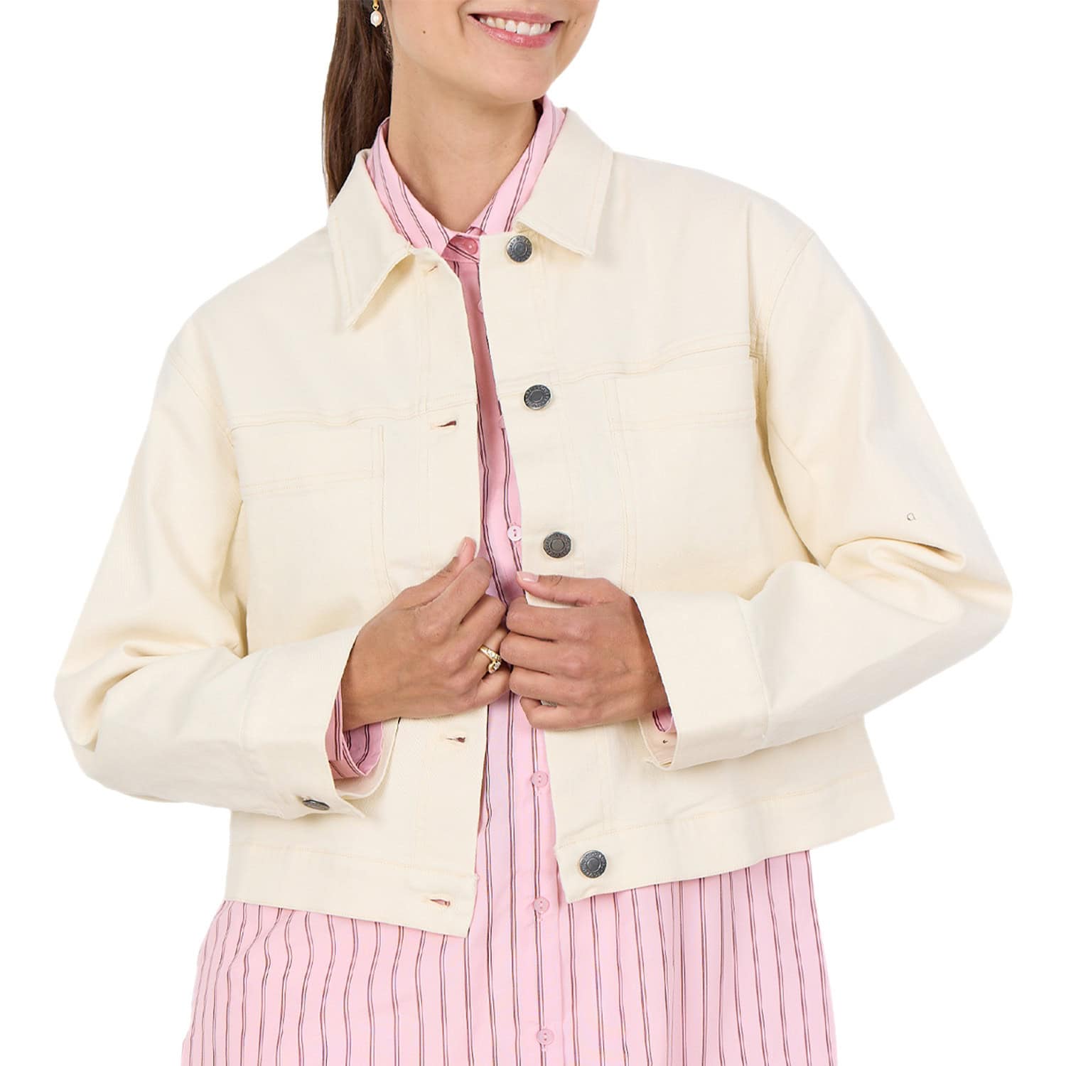 Giubbino Jeans OverSize Elasticizzato BESS1 Donna SOYA
