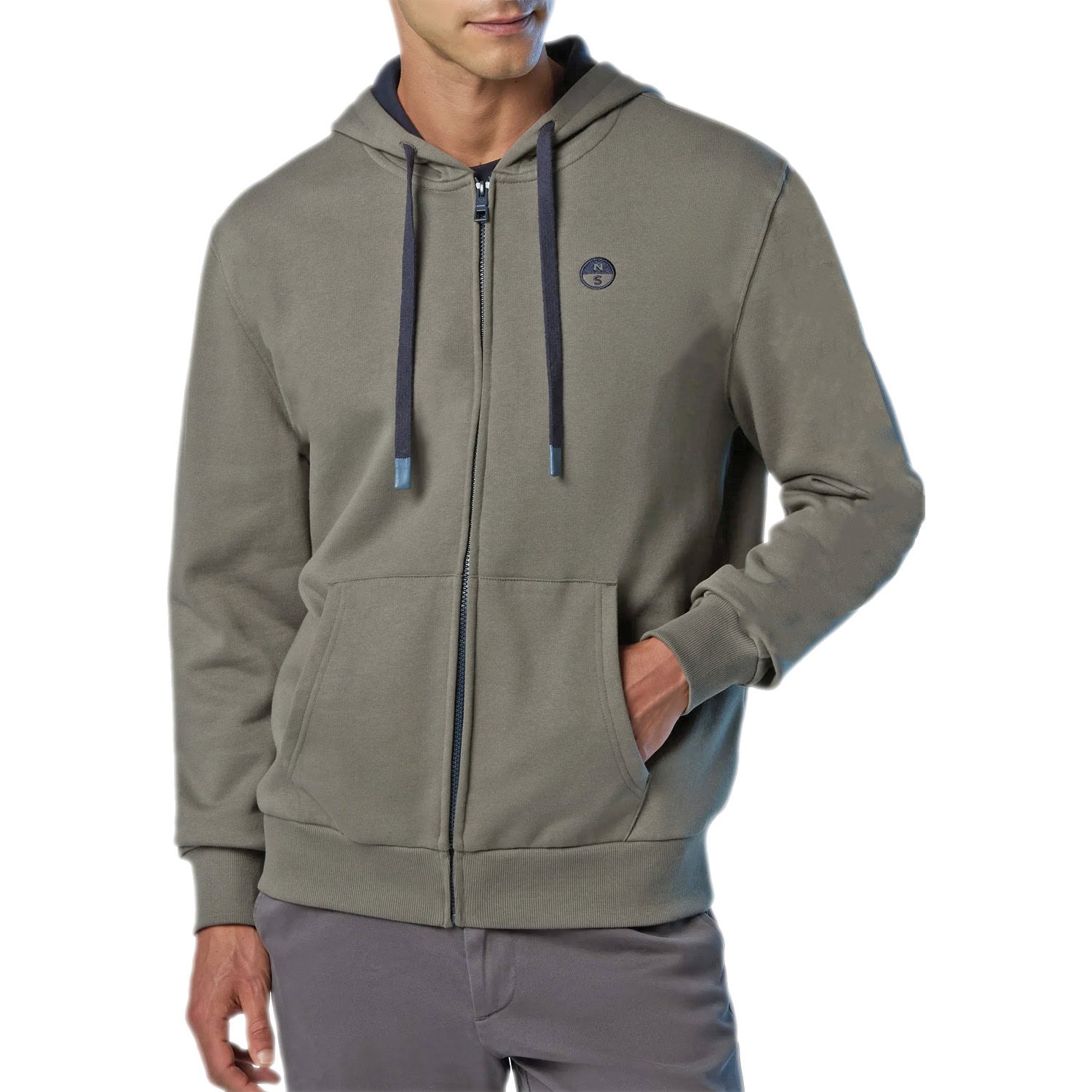 Felpa Felpata Zip Cappuccio 691085 Uomo NORTHSAILS