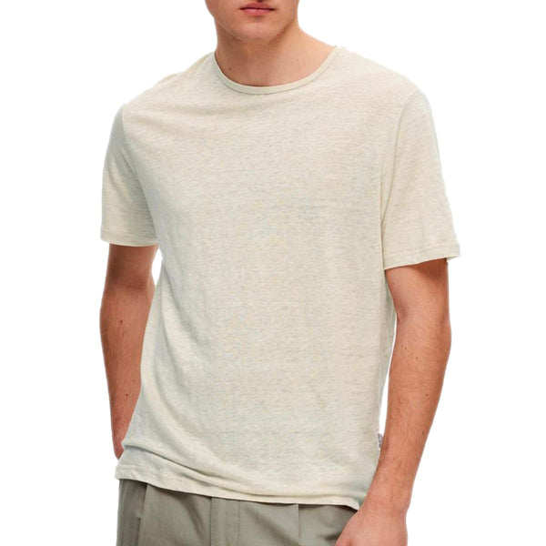 T-Shirt Girocollo Puro Lino BET-TEE Uomo SELECTED