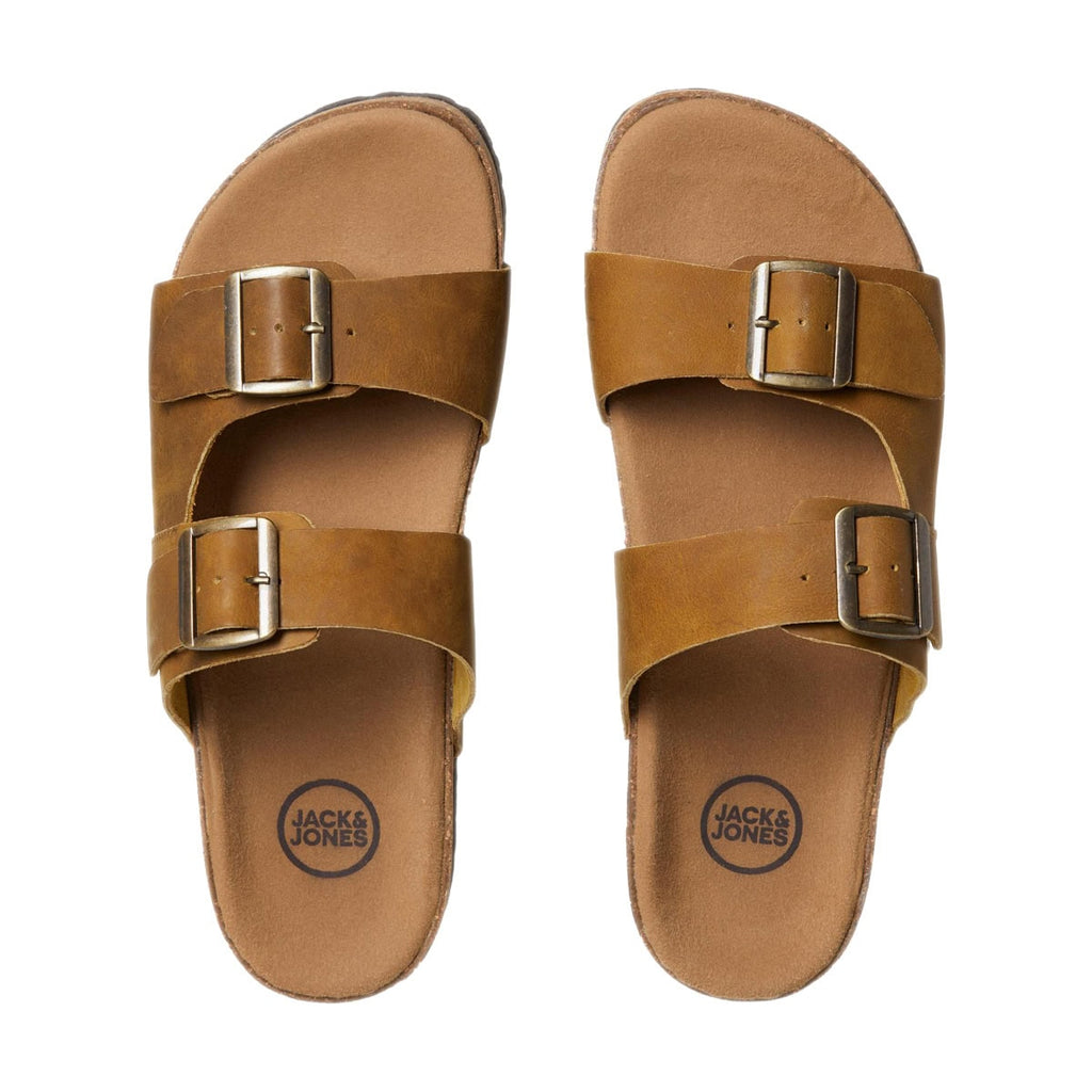 Ciabatta Pelle Doppia Fibbia LOUIS Uomo JACKJONES