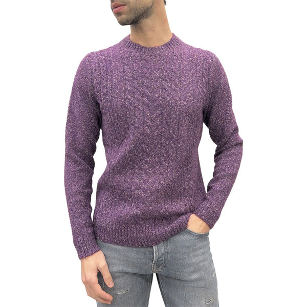 Maglione Girocollo Trecce Melange 790074 Uomo MARKUP