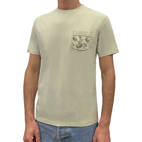 TShirt Taschino Stampato Ricamato 891054 Uomo MARKUP