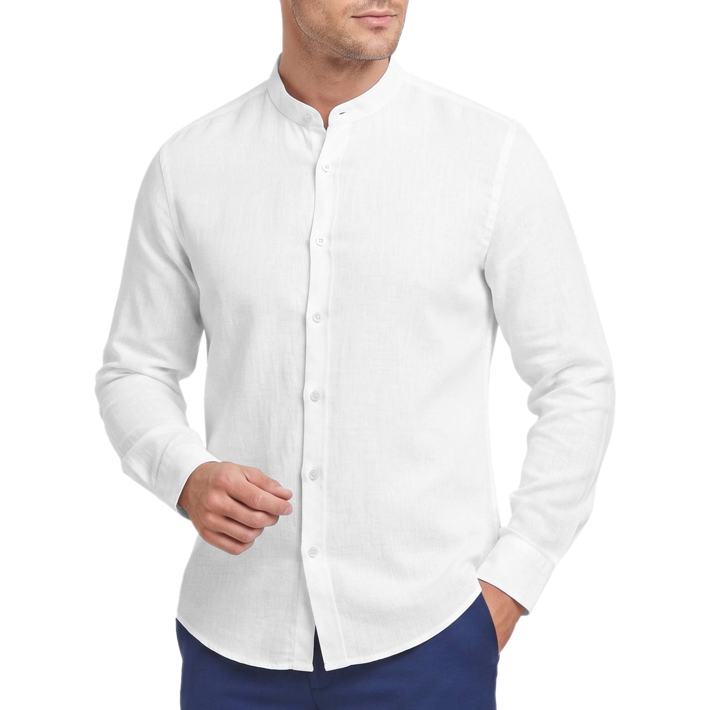 Camicia Coreana Puro Lino SM6438 Uomo CENSURED
