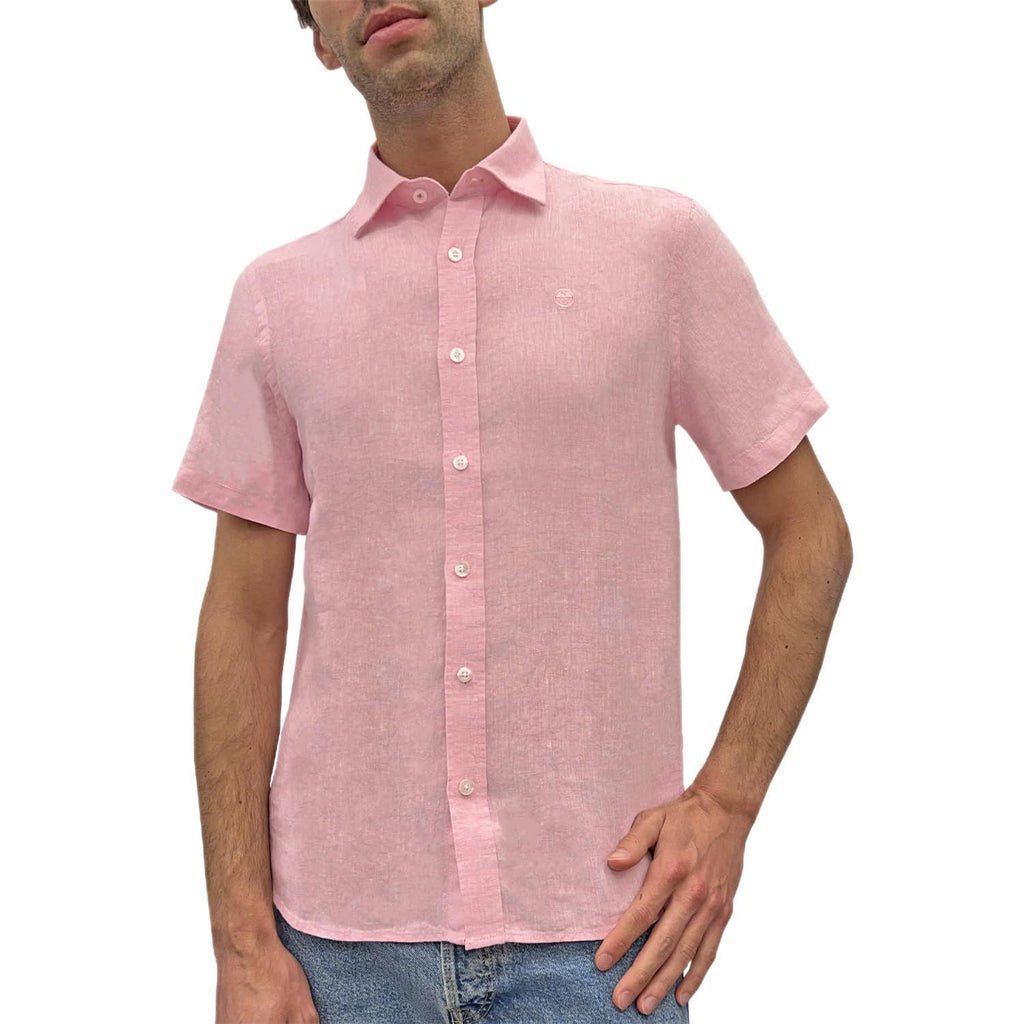 Camicia M.C Puro Lino Mini Logo 664370 Uomo NORTHSAILS
