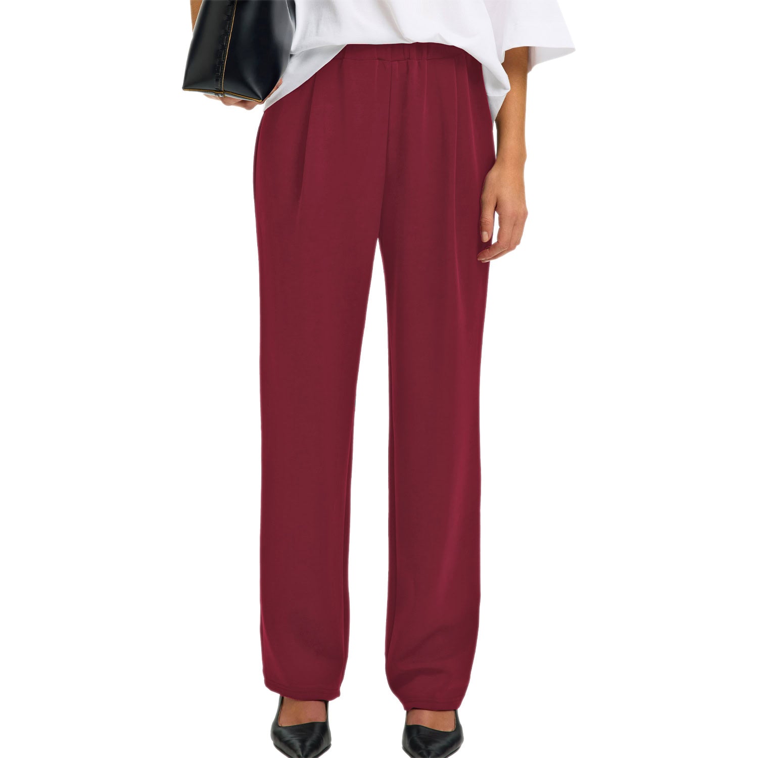 Pantatuta V.Alta Straight Fit TENNY-PANT Donna SELECTED