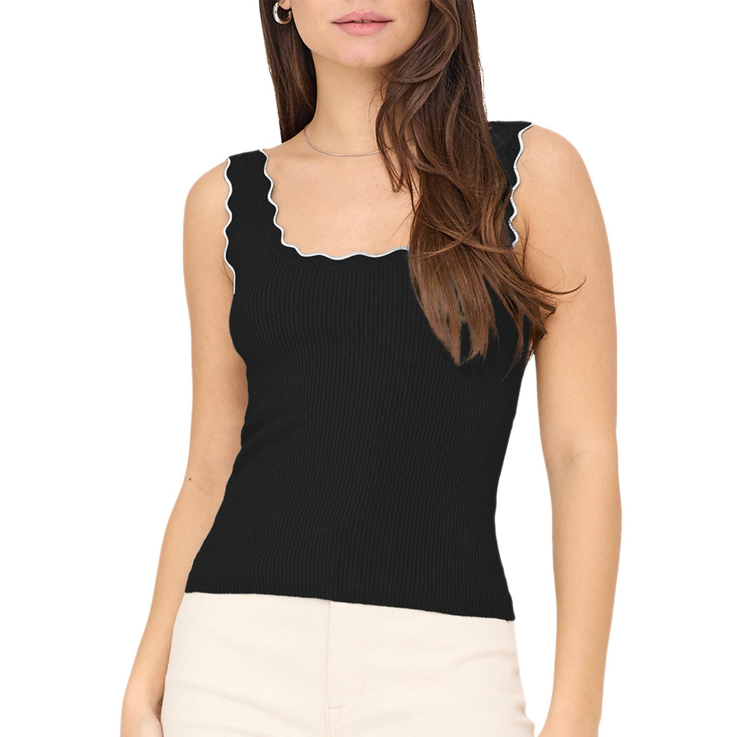 Canotta Costine Orlo Contrasto NANNA Donna JDY
