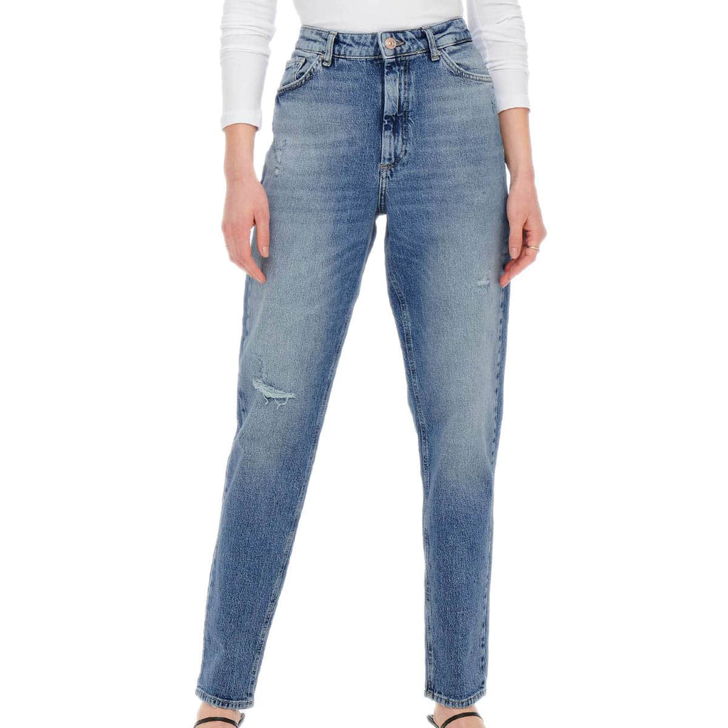 Jeans Mom Fit Strappato VENEDA Donna ONLY