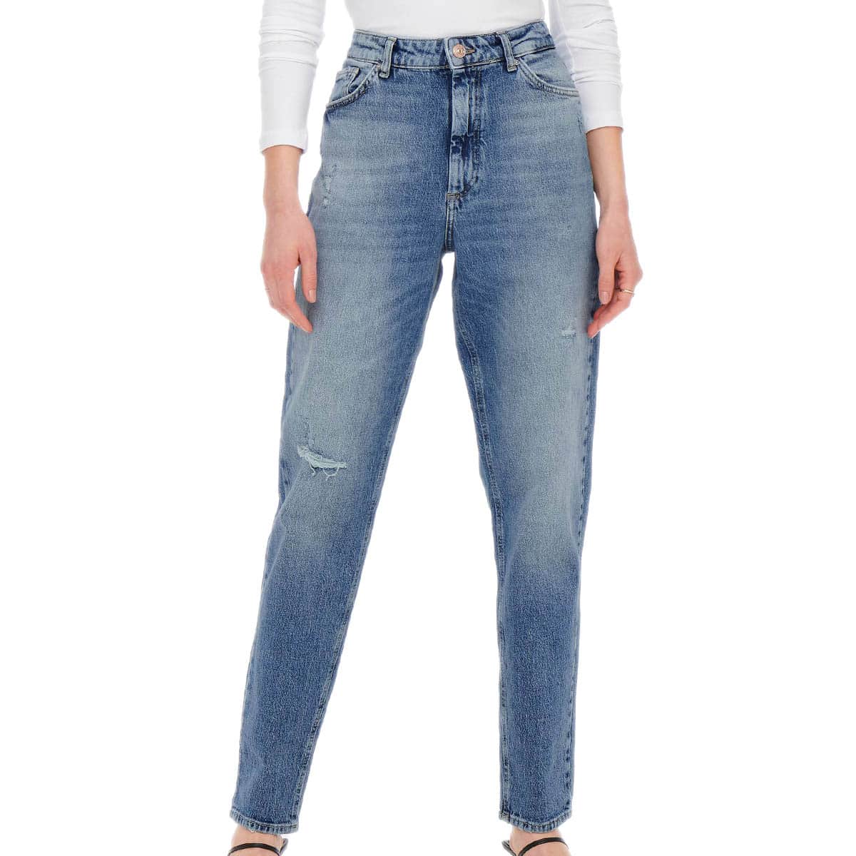 Jeans strappato sale donna