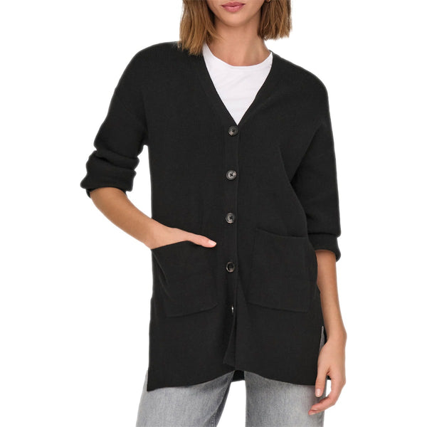 Cardigan Lungo Bottoni Misto Viscosa KATIA Donna ONLY