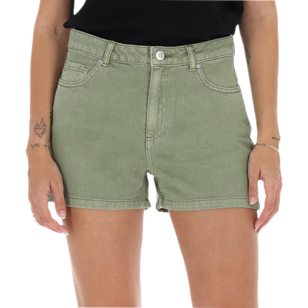 Short Denim Mom Fit Tinta Unita JAGGER Donna ONLY