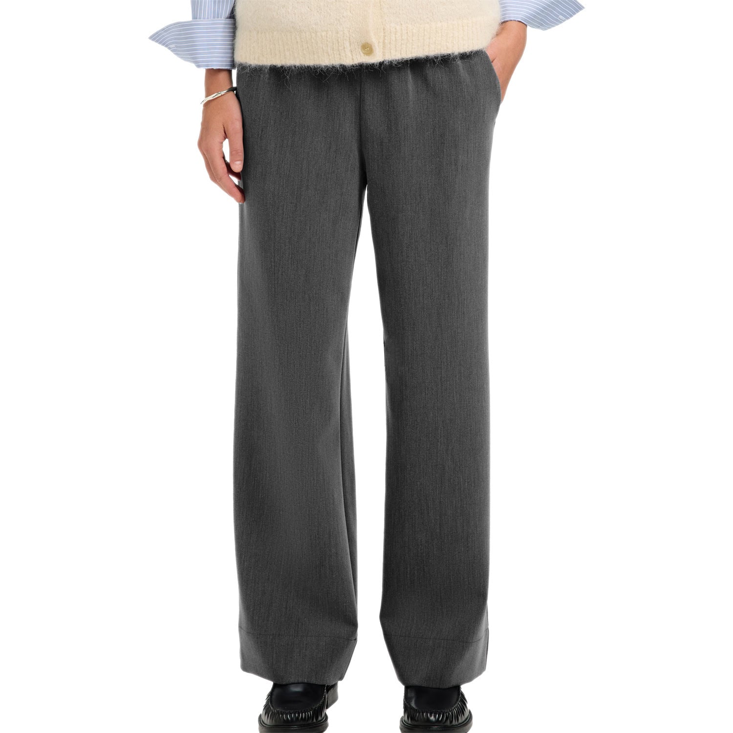 Panta Palazzo Vita Elastica PATRICIA-WIDE Donna SELECTED