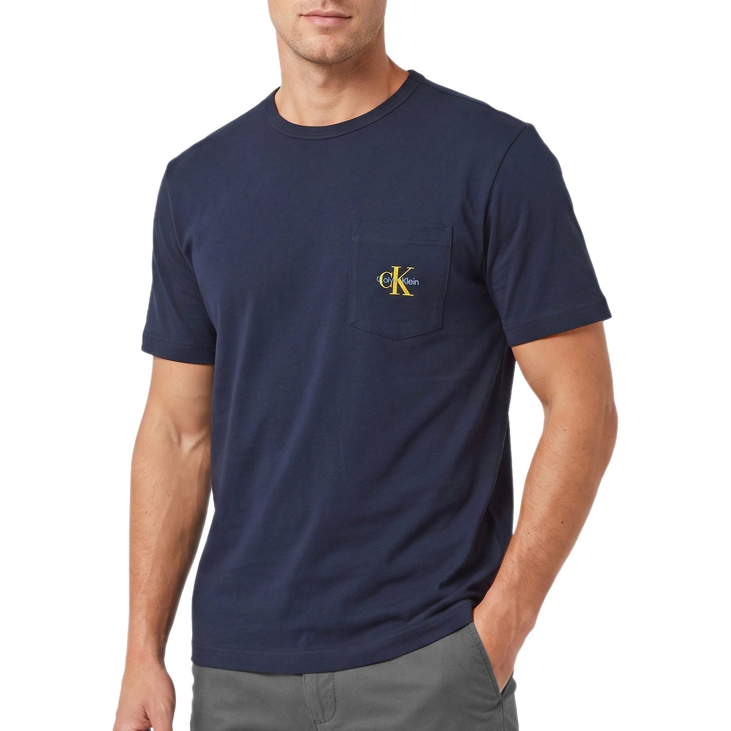 T-Shirt Oversize Taschino Logato LV00NM2972 Uomo CALVINKLEIN