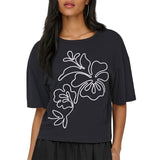 T-Shirt Ricamata CALLY-LIFE Donna JDY