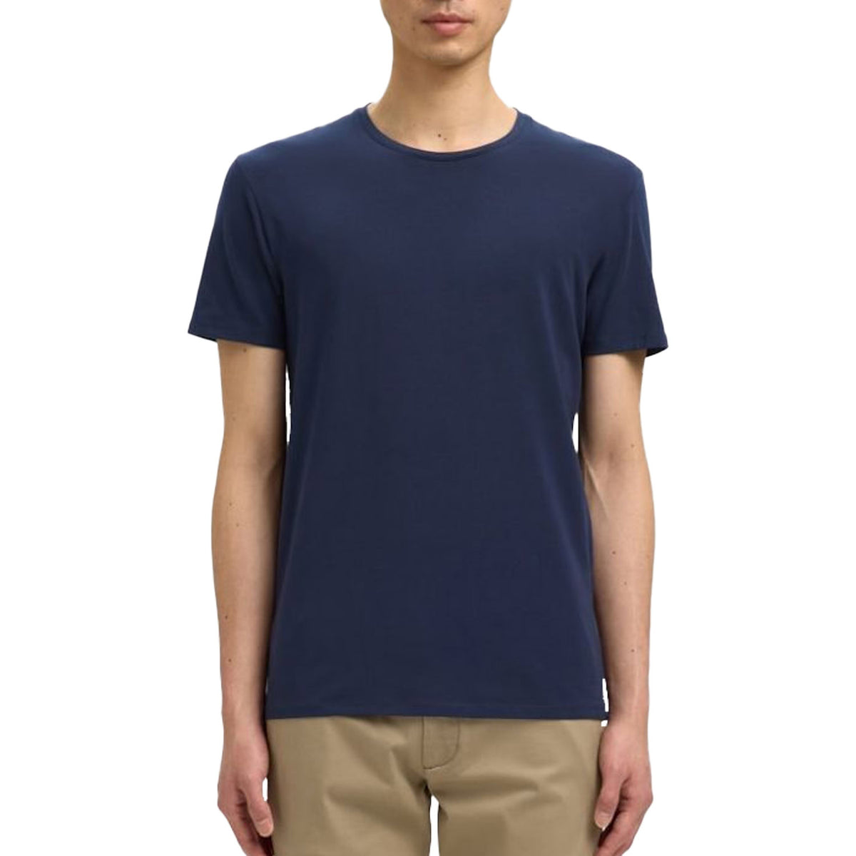 T-Shirt Girocollo Cotone Elasticizzato PIMA-ONECK Uomo SELECTED