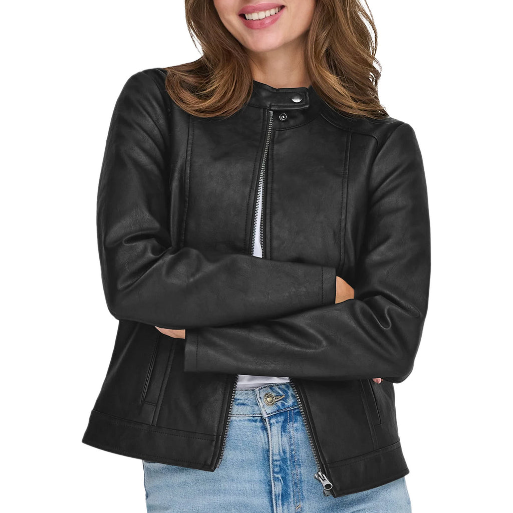 Giubbino Ecopelle Collo Coreano EMILY-JACKET Donna JDY