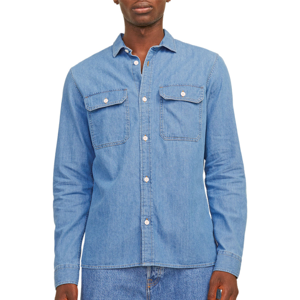 Camicia Denim Puro Cotone TRAVIS-SHIRT Uomo JACKJONES