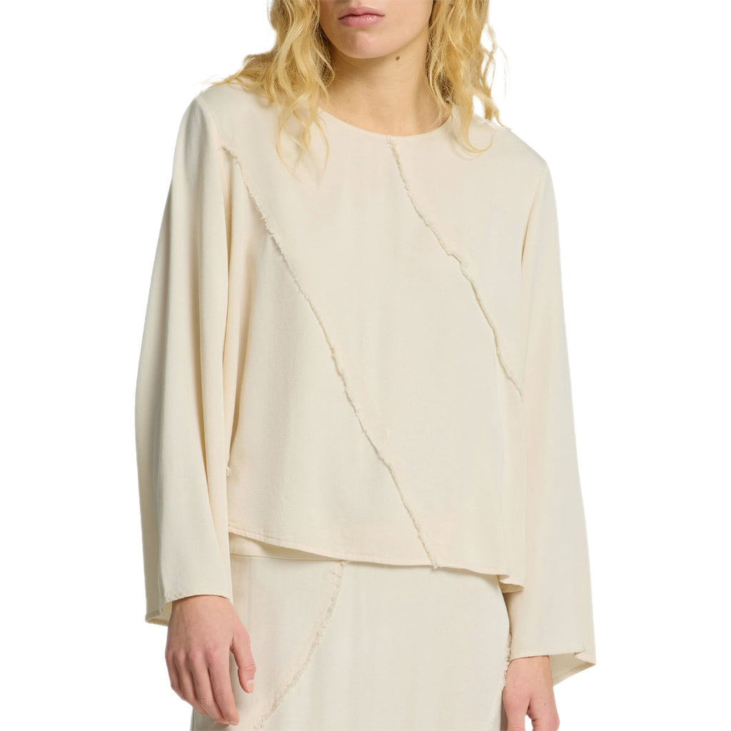 Blusa Manica Trombetta Misto Viscosa IVANA Donna SELECTED