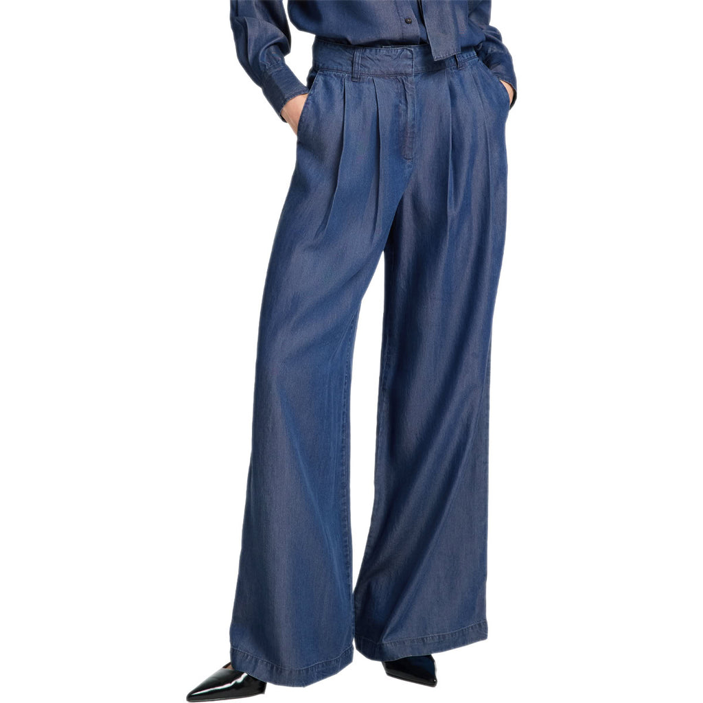 Panta Palazzo Pences Vita Alta Tencell JANNA Donna SELECTED