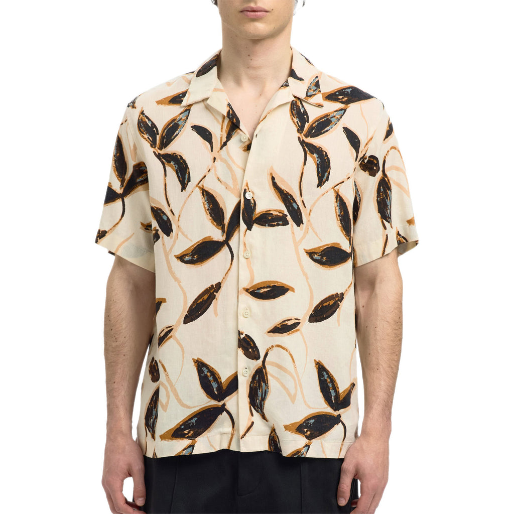 Camicia M.C Resort Fantasia Misto Lino REGNO Uomo SELECTED