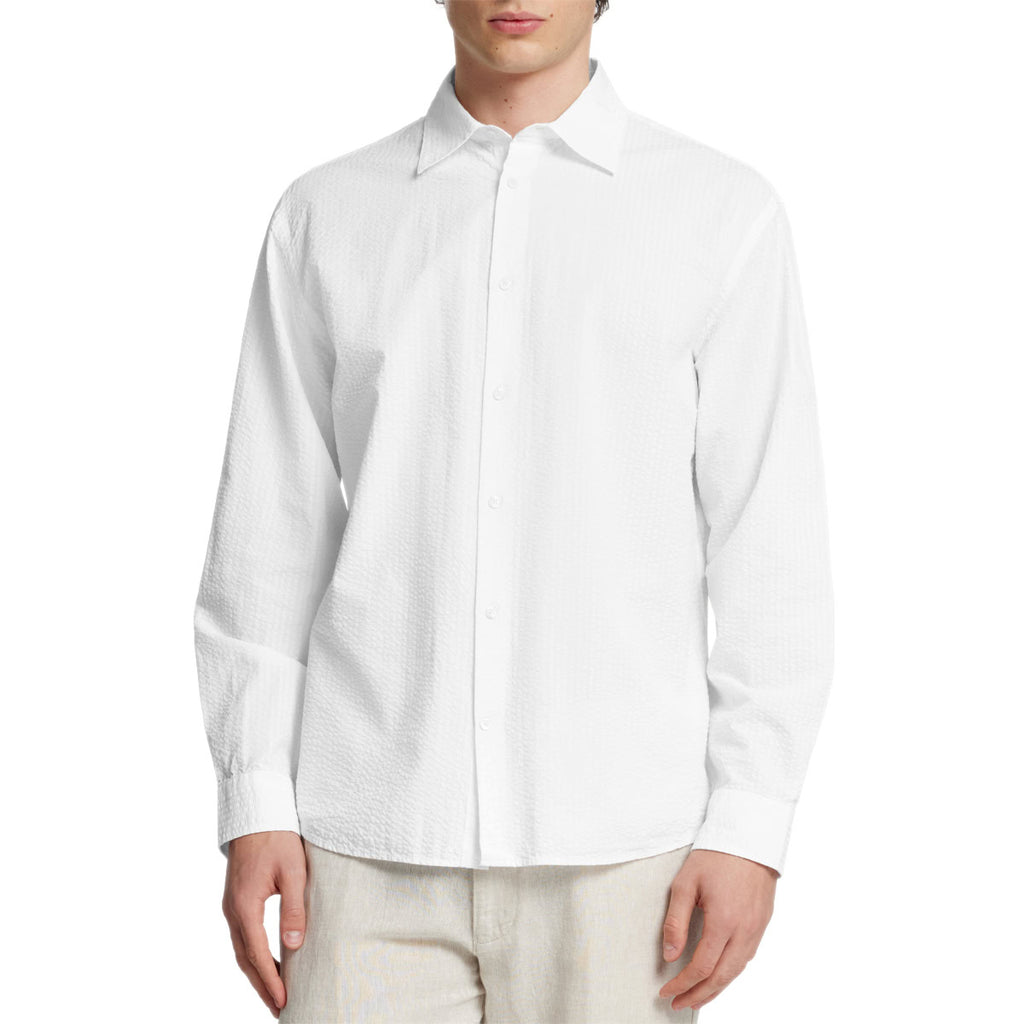 Camicia Classica Popeline Goffrato DEREK Uomo SELECTED
