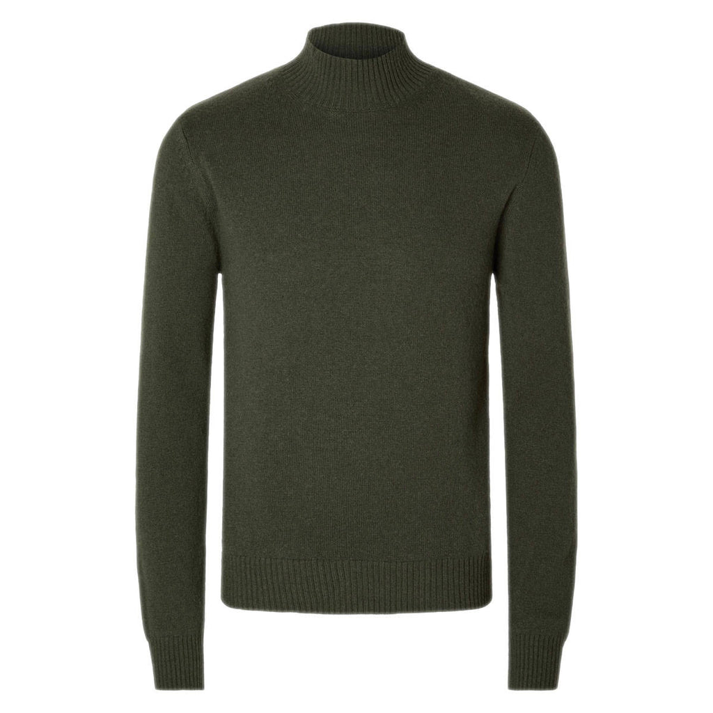 Maglione Dolcevita 100.Lana NEWCOBAN Uomo SELECTED