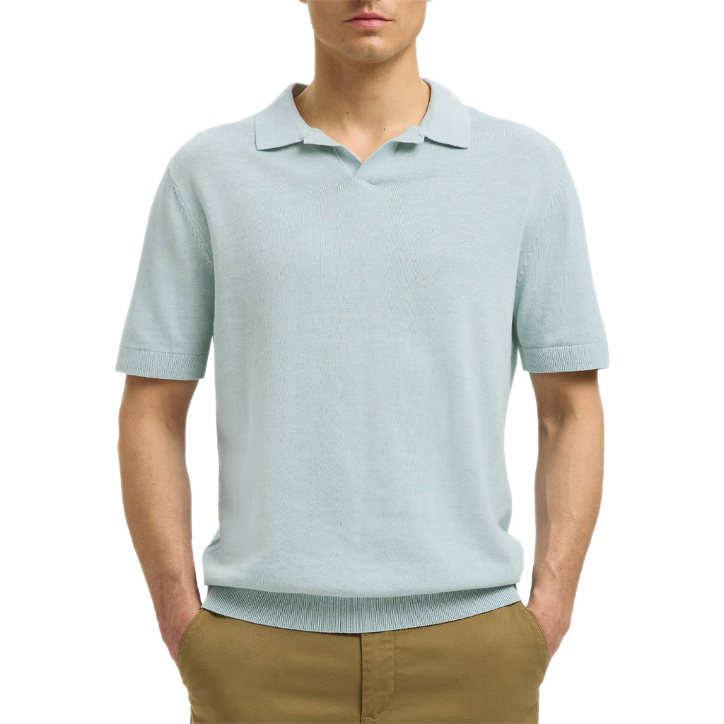 Polo M.C No Bottoni Misto Lino MATTIS Uomo SELECTED